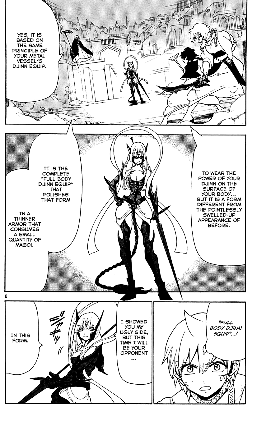 Magi - Labyrinth of Magic Chapter 101 page 9 - Chapter 101: Dark Djinn Equip