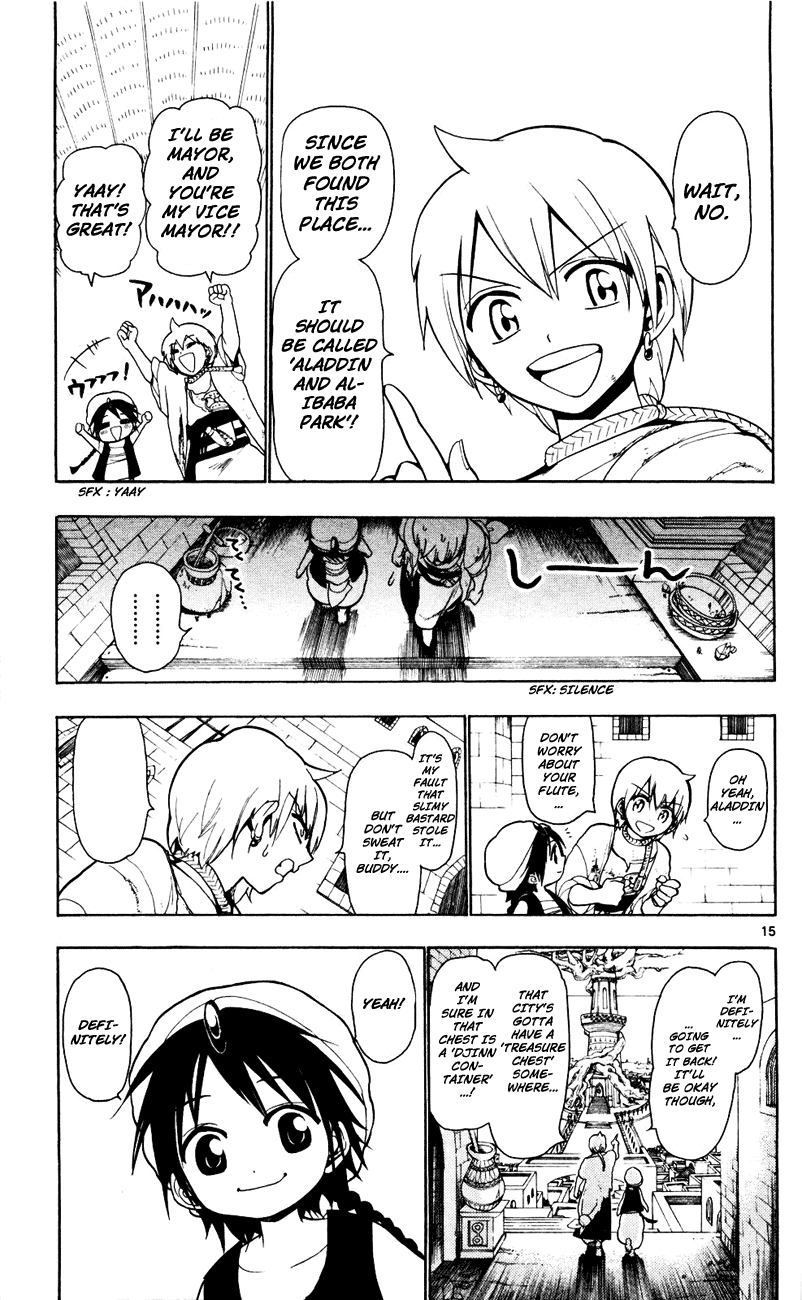 Magi - Labyrinth of Magic Chapter 11 page 15 - Chapter 11: Necropolis