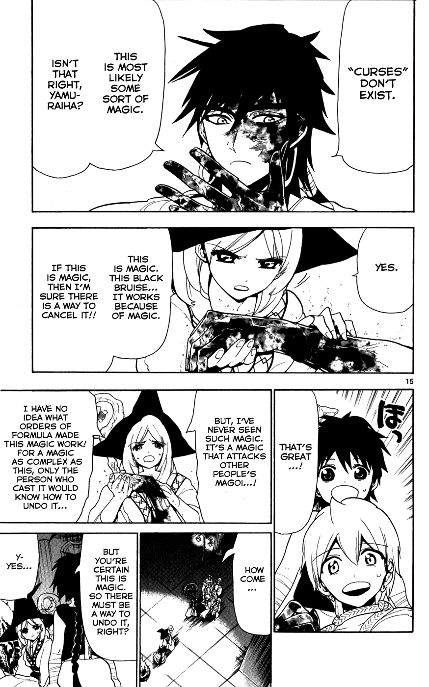 Magi - Labyrinth of Magic Chapter 113 page 15 - Chapter 113: Curse