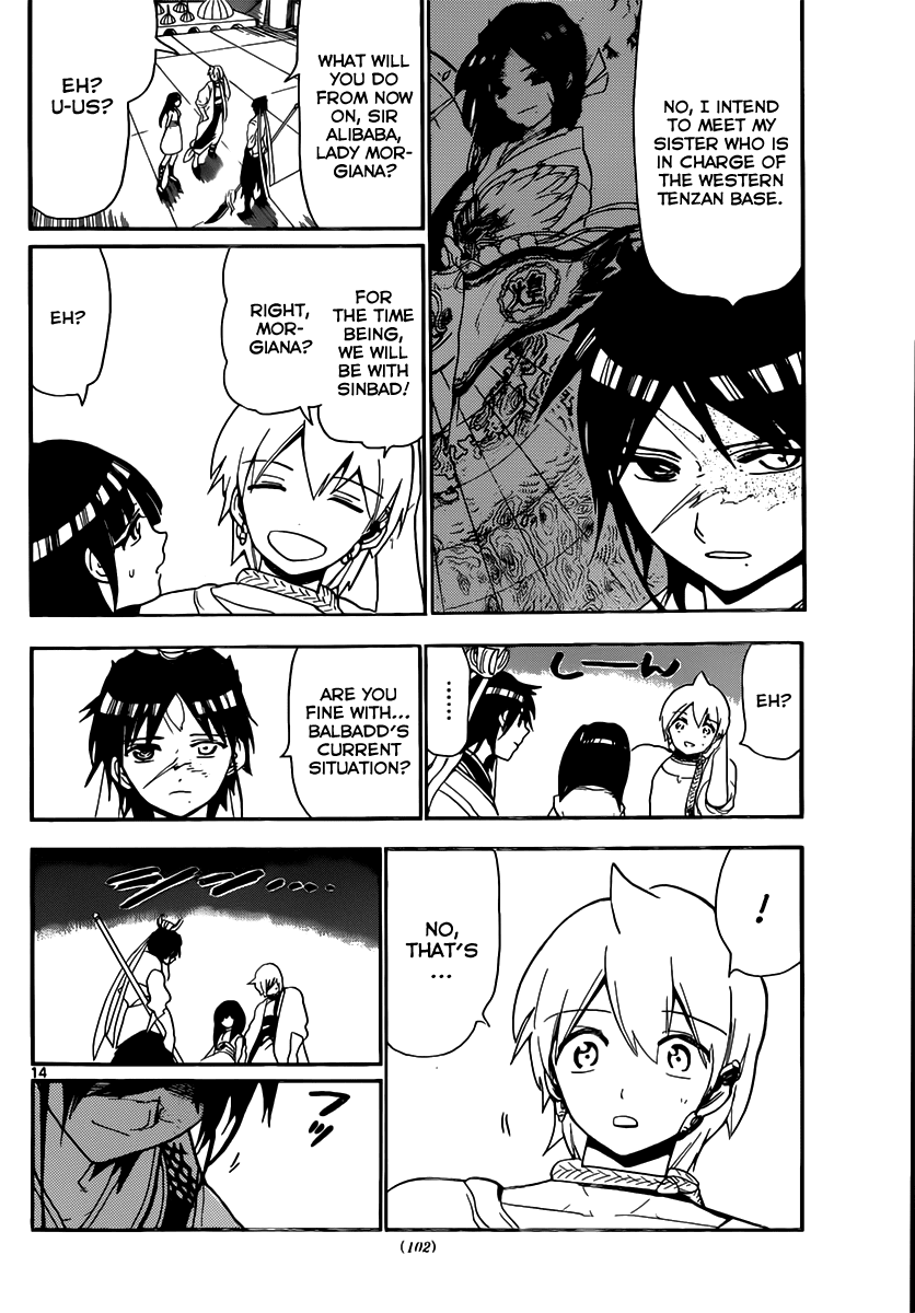 Magi - Labyrinth of Magic Chapter 117 page 15 - Chapter 117: The Premonition of a New Journey