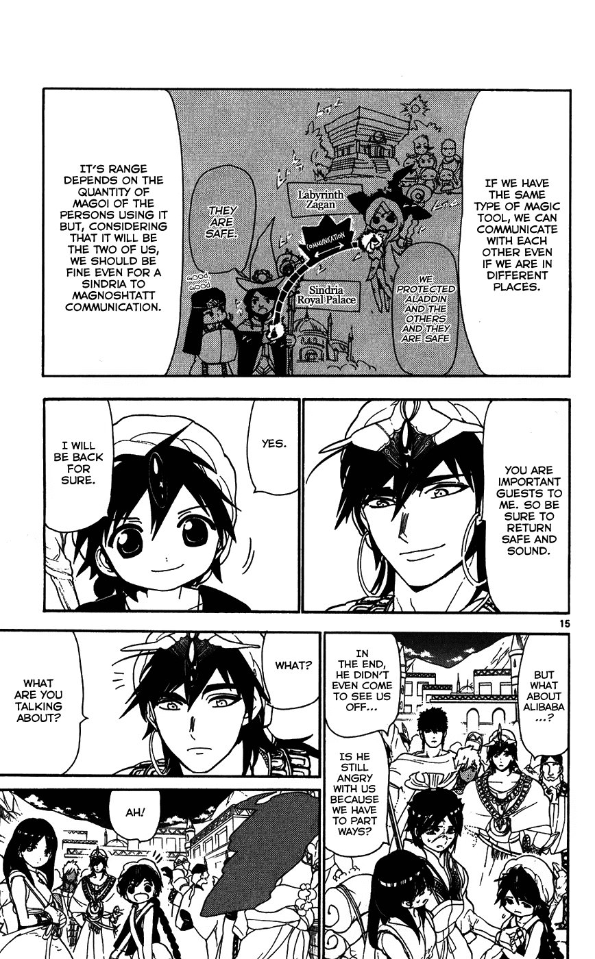 Magi - Labyrinth of Magic Chapter 121 page 16 - Chapter 121: Departure