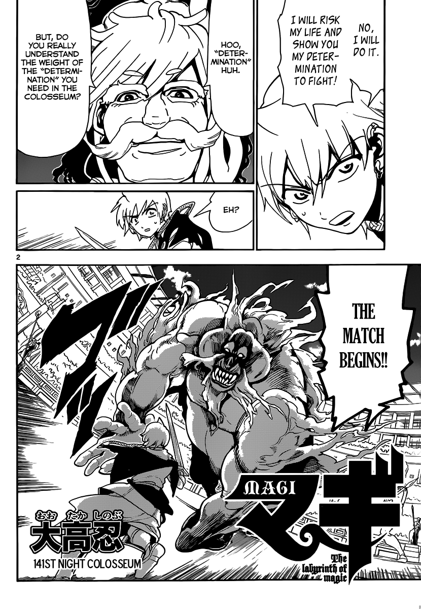 Magi - Labyrinth of Magic Chapter 141 page 3 - Chapter 141: Colosseum