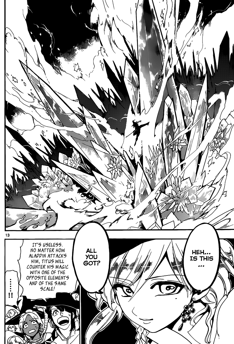 Magi - Labyrinth of Magic Chapter 150 page 14 - Chapter 150: Aladdin vs Titus