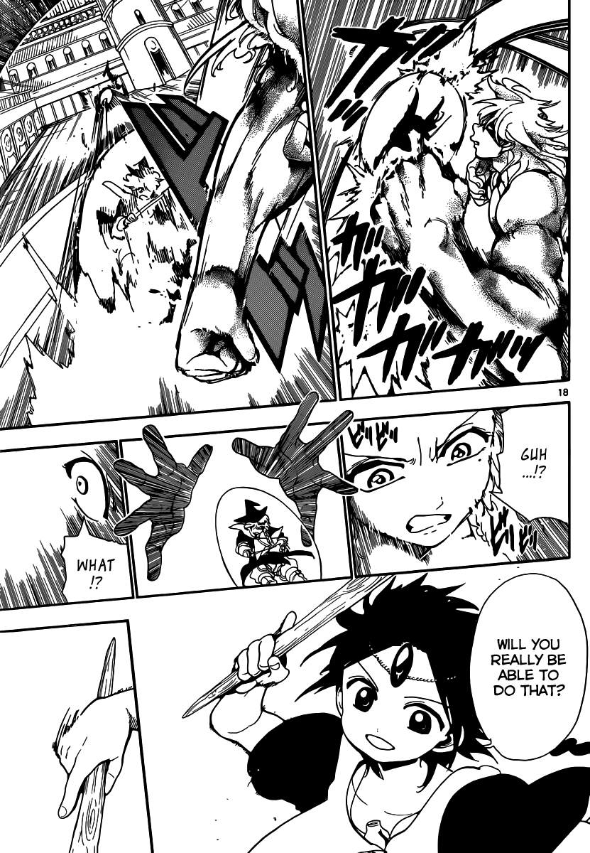 Magi - Labyrinth of Magic Chapter 150 page 18 - Chapter 150: Aladdin vs Titus