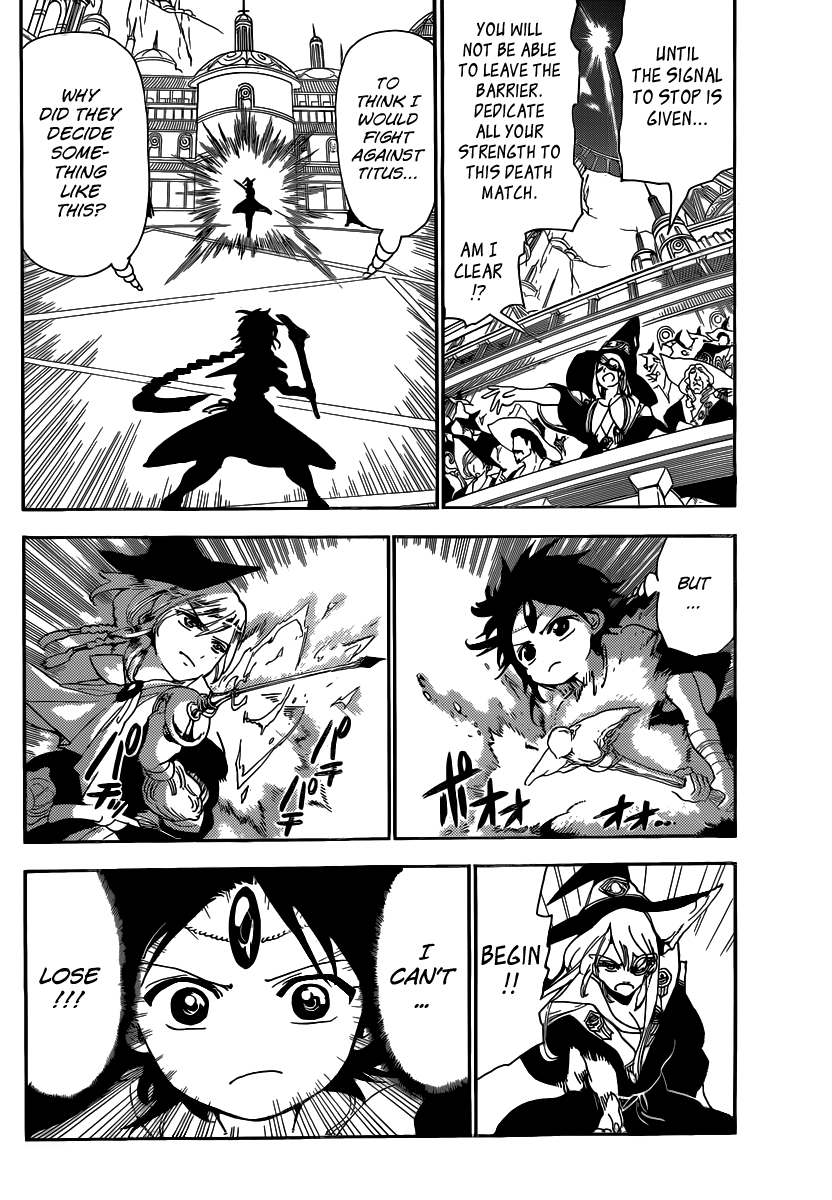 Magi - Labyrinth of Magic Chapter 150 page 4 - Chapter 150: Aladdin vs Titus