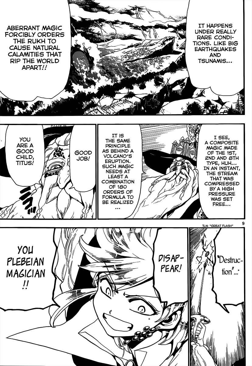 Magi - Labyrinth of Magic Chapter 151 page 9 - Chapter 151: Aberrant Magic