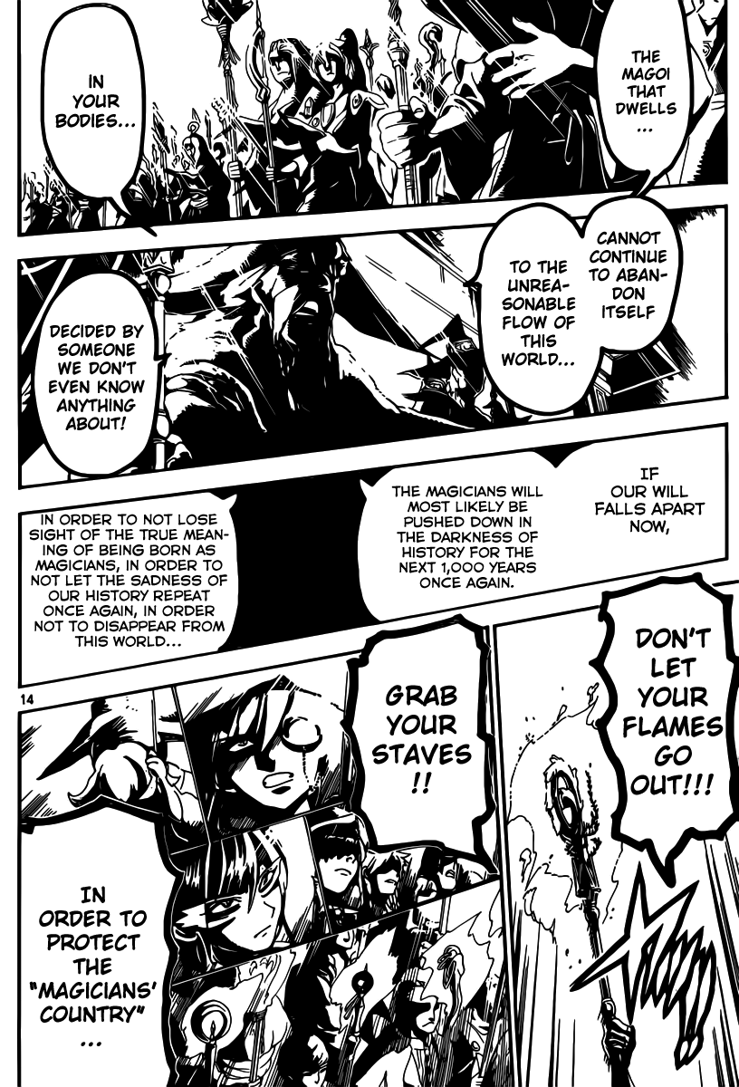 Magi - Labyrinth of Magic Chapter 167 page 14 - Chapter 167: War Cry