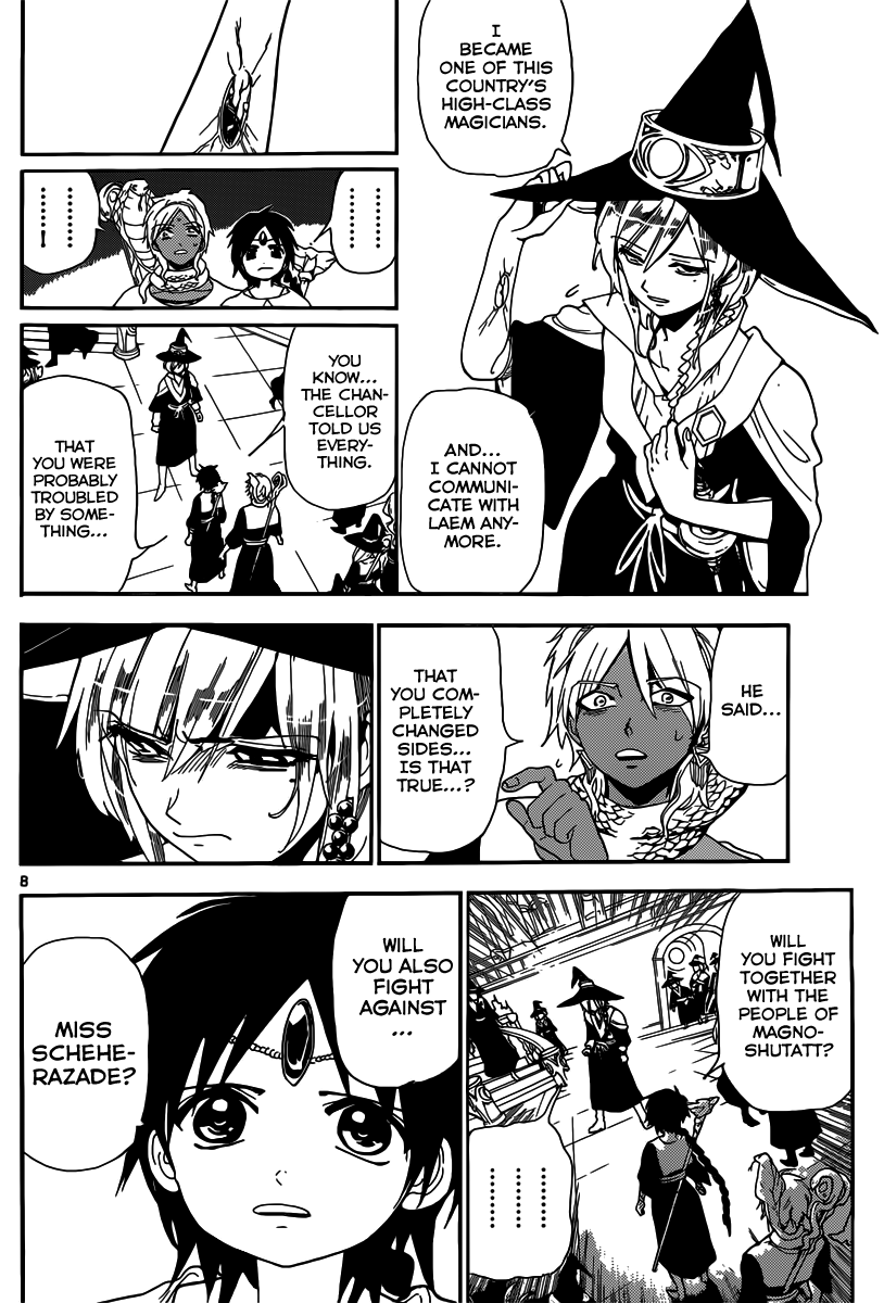 Magi - Labyrinth of Magic Chapter 167 page 8 - Chapter 167: War Cry