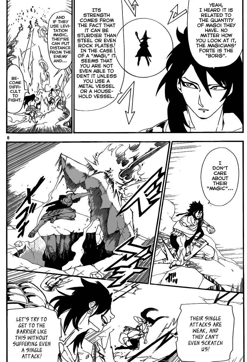Magi - Labyrinth of Magic Chapter 172 page 8 - Chapter 172: Fanalis vs Magicians