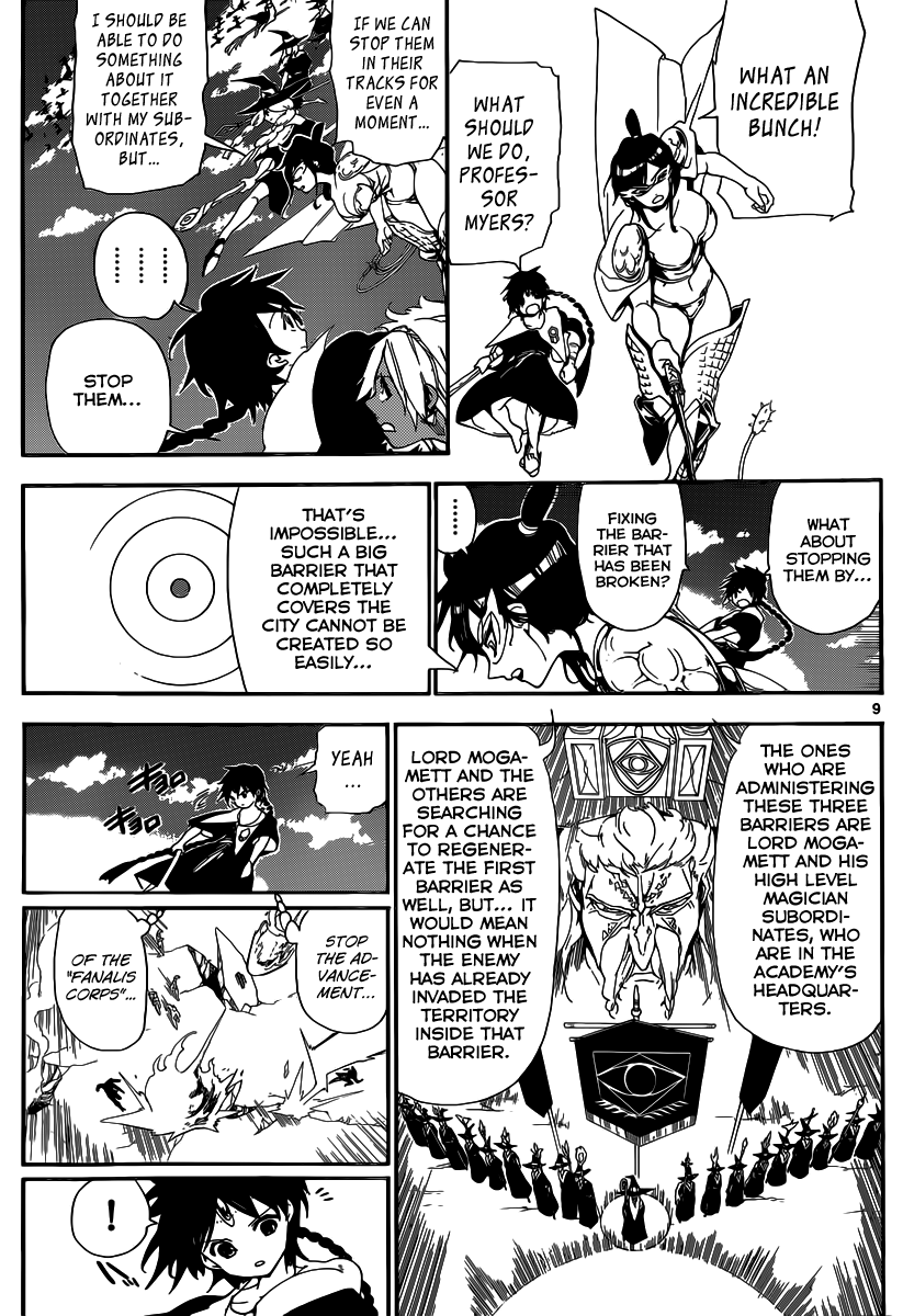 Magi - Labyrinth of Magic Chapter 172 page 9 - Chapter 172: Fanalis vs Magicians
