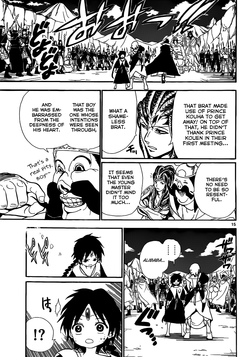 Magi - Labyrinth of Magic Chapter 186 page 16 - Chapter 186: Kouen and Alibaba