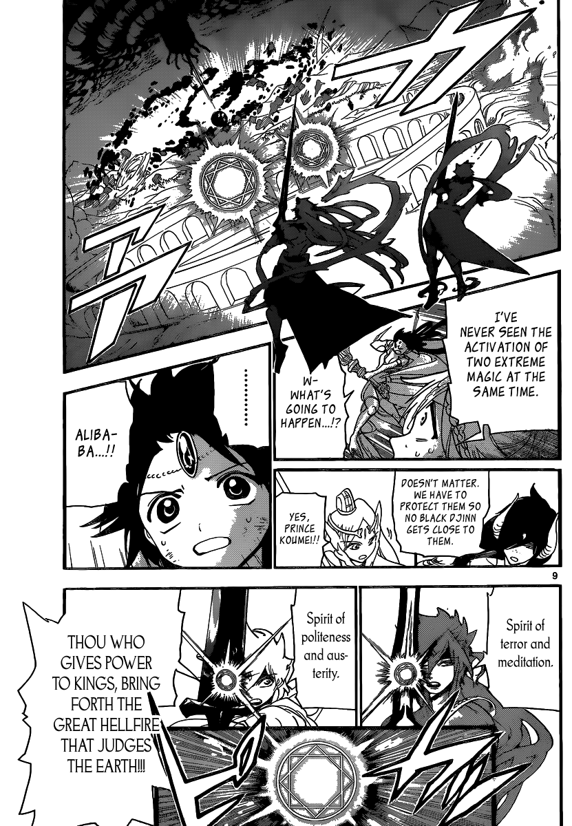 Magi - Labyrinth of Magic Chapter 190 page 10 - Chapter 190: Union of Flames