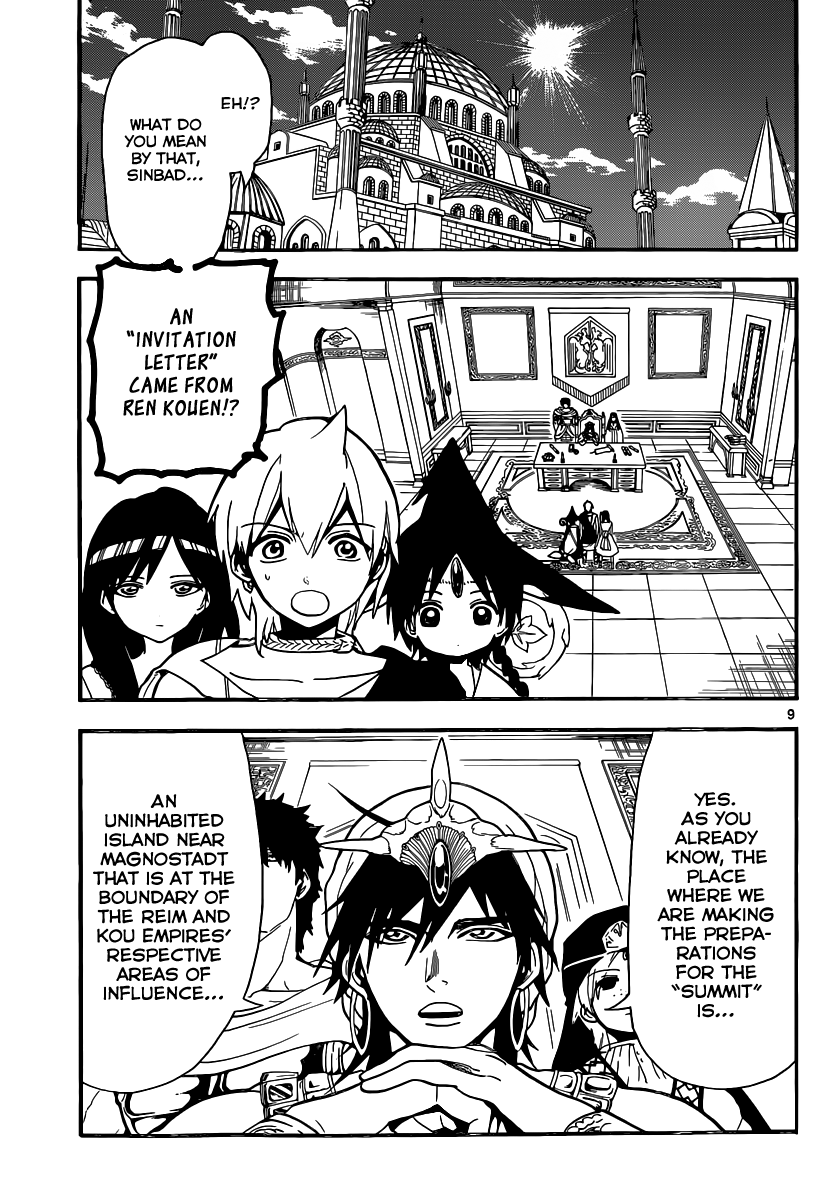 Magi - Labyrinth of Magic Chapter 201 page 10 - Chapter 201: The Invitation Letter to Balbadd