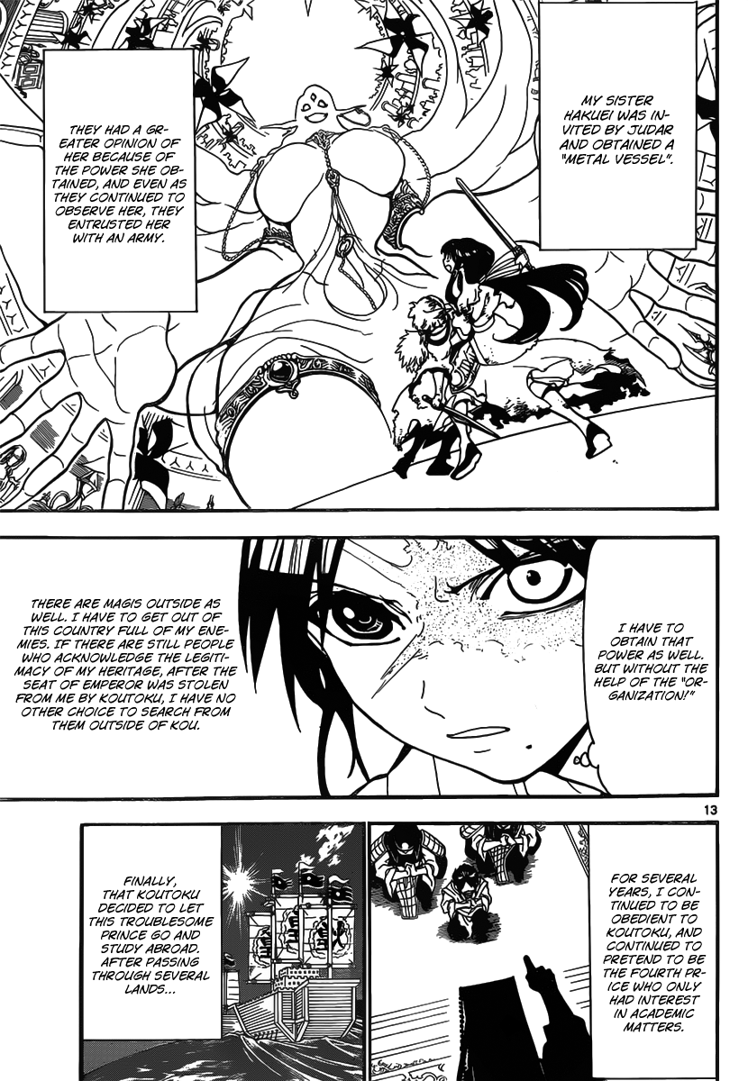 Magi - Labyrinth of Magic Chapter 242 page 15 - Chapter 242: Hakuryuu's Determination