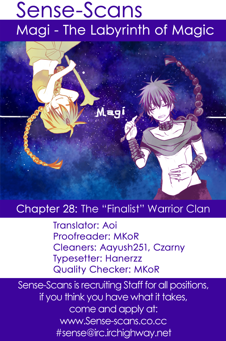 Magi - Labyrinth of Magic Chapter 28 page 1 - Chapter 28: The "Fanalis" Warrior Clan