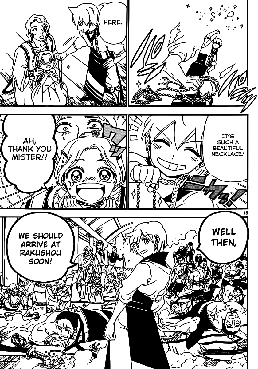 Magi - Labyrinth of Magic Chapter 287 page 17 - Chapter 287: The Journey to Rakushou
