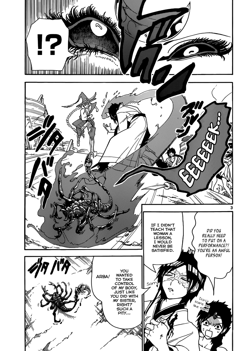 Magi - Labyrinth of Magic Chapter 313 page 5 - Chapter 313: Arba's Tenacity