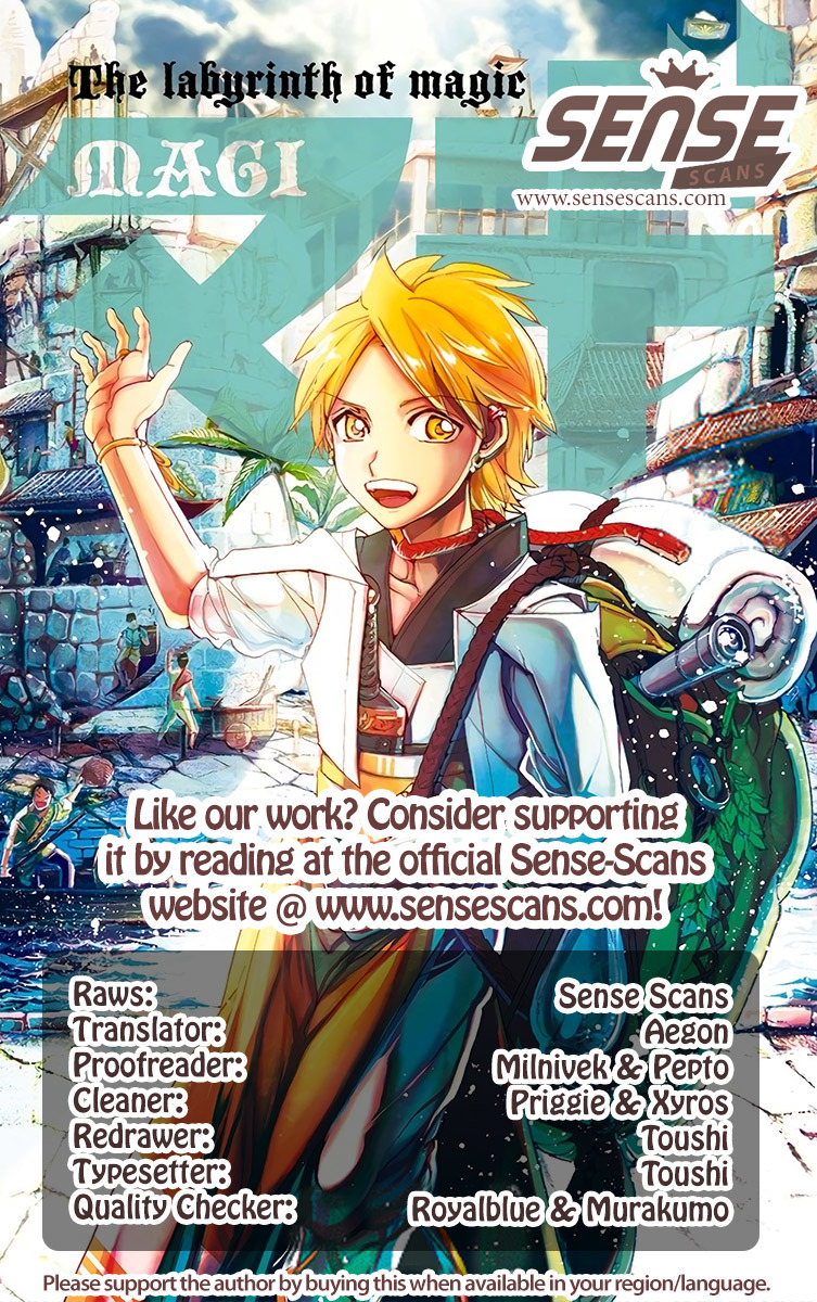 Magi - Labyrinth of Magic Chapter 315 page 1 - Chapter 315: Making the Rounds