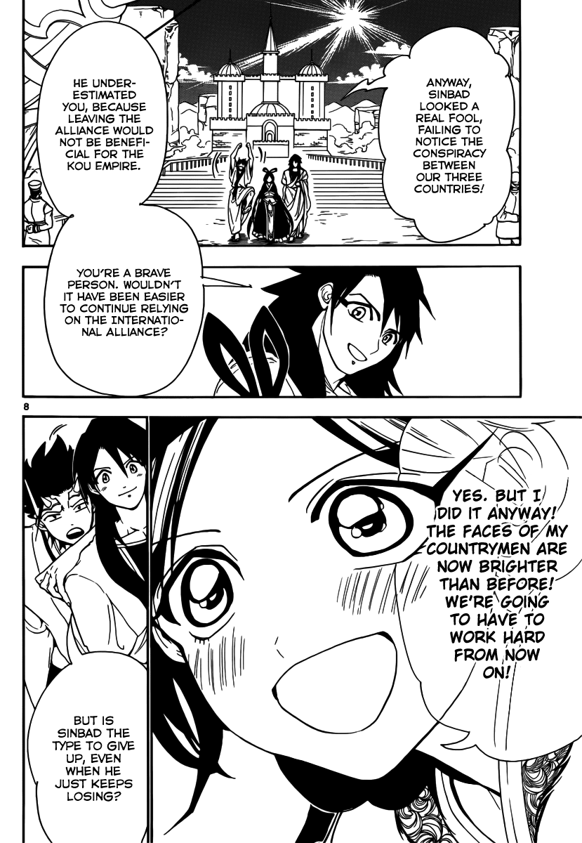 Magi - Labyrinth of Magic Chapter 319 page 10 - Chapter 319: Kougyoku's Gratitude