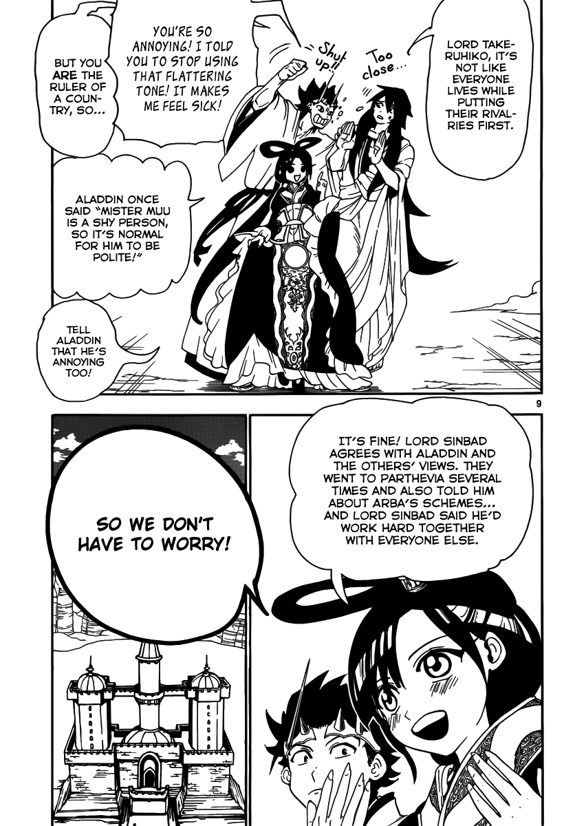 Magi - Labyrinth of Magic Chapter 319 page 11 - Chapter 319: Kougyoku's Gratitude