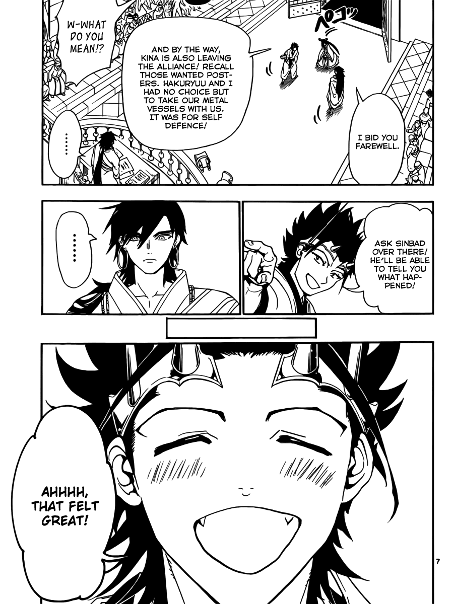 Magi - Labyrinth of Magic Chapter 319 page 9 - Chapter 319: Kougyoku's Gratitude