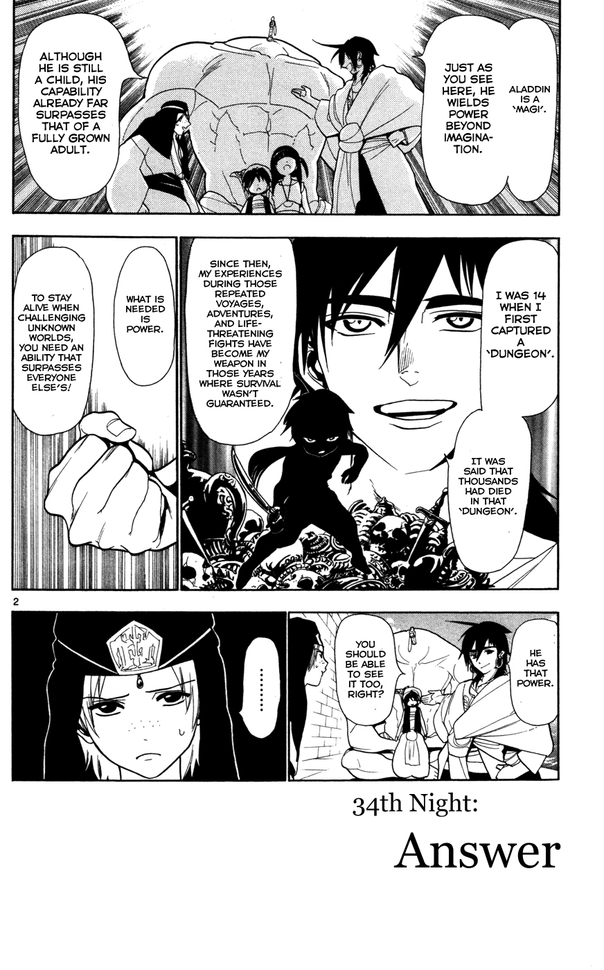 Magi - Labyrinth of Magic Chapter 34 page 4 - Chapter 34: Answer