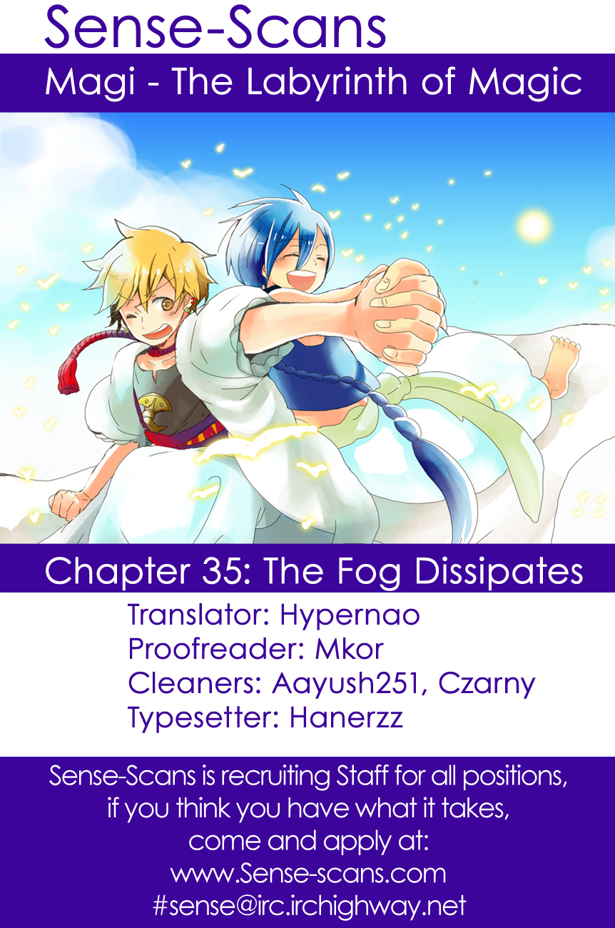 Magi - Labyrinth of Magic Chapter 35 page 1 - Chapter 35: The Fog Dissipates