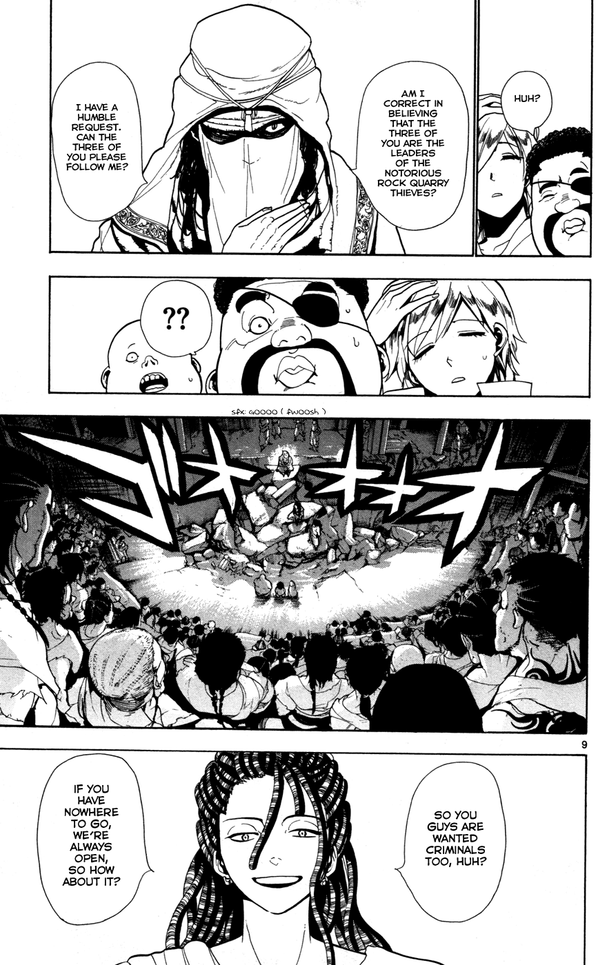 Magi - Labyrinth of Magic Chapter 36 page 10 - Chapter 36: The Fog Troupe