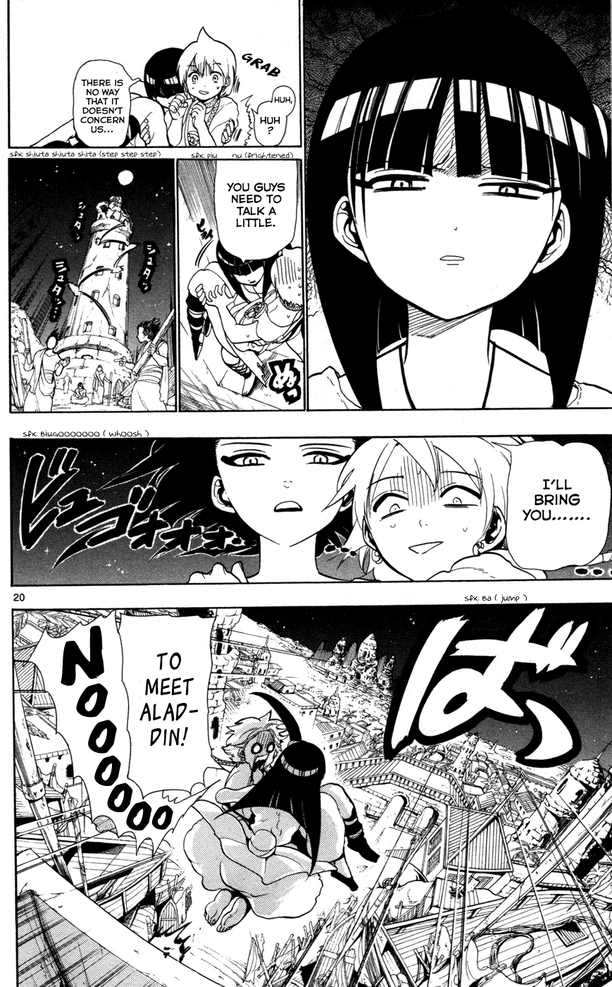 Magi - Labyrinth of Magic Chapter 36 page 21 - Chapter 36: The Fog Troupe