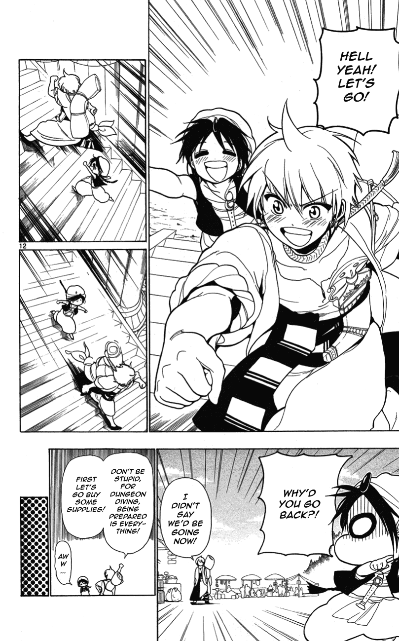Magi - Labyrinth of Magic Chapter 4 page 13 - Chapter 4: Dungeon Diving