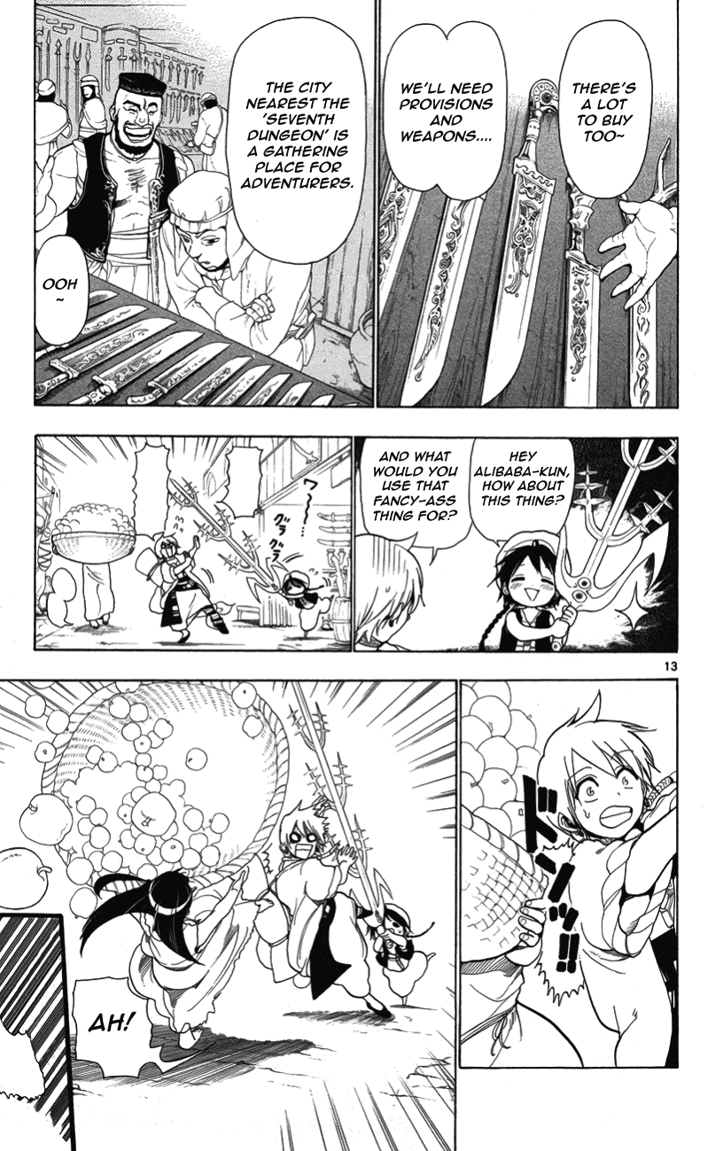 Magi - Labyrinth of Magic Chapter 4 page 14 - Chapter 4: Dungeon Diving