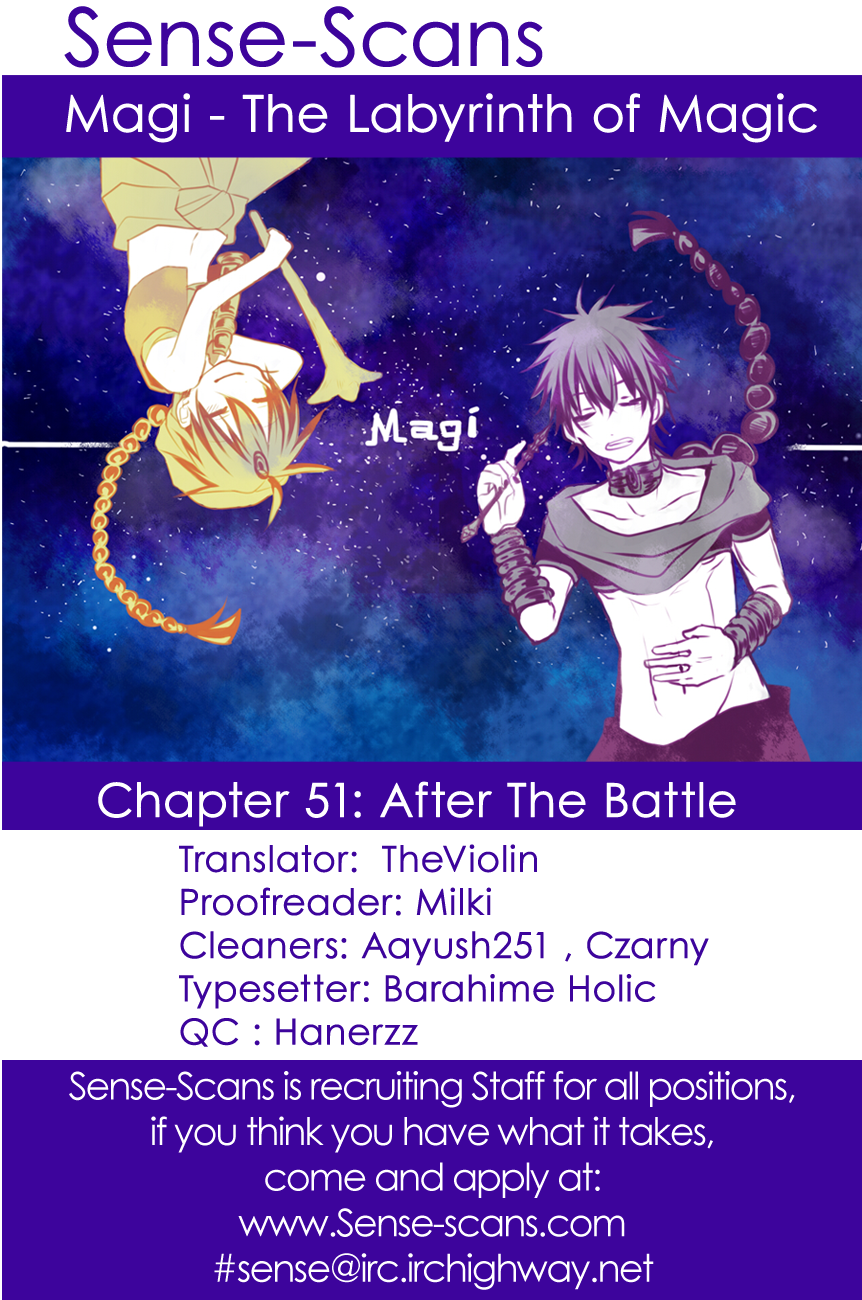 Magi - Labyrinth of Magic Chapter 51 page 1 - Chapter 51: After the Battle