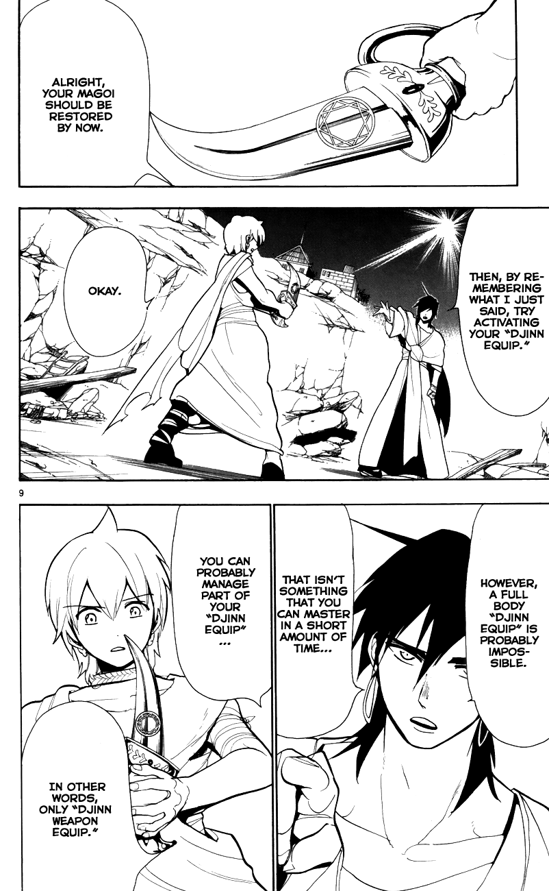 Magi - Labyrinth of Magic Chapter 56 page 11 - Chapter 56: The Djinn's Metal Vessel