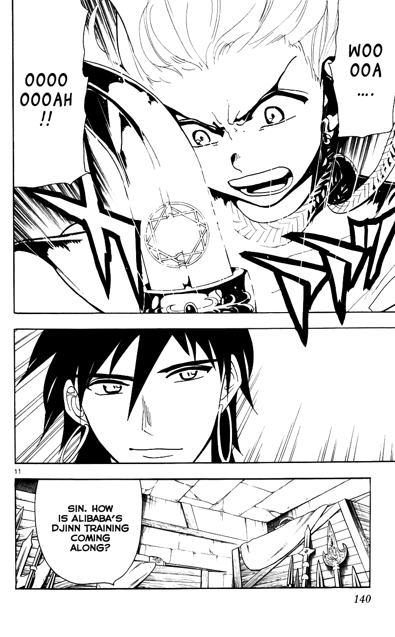 Magi - Labyrinth of Magic Chapter 56 page 13 - Chapter 56: The Djinn's Metal Vessel
