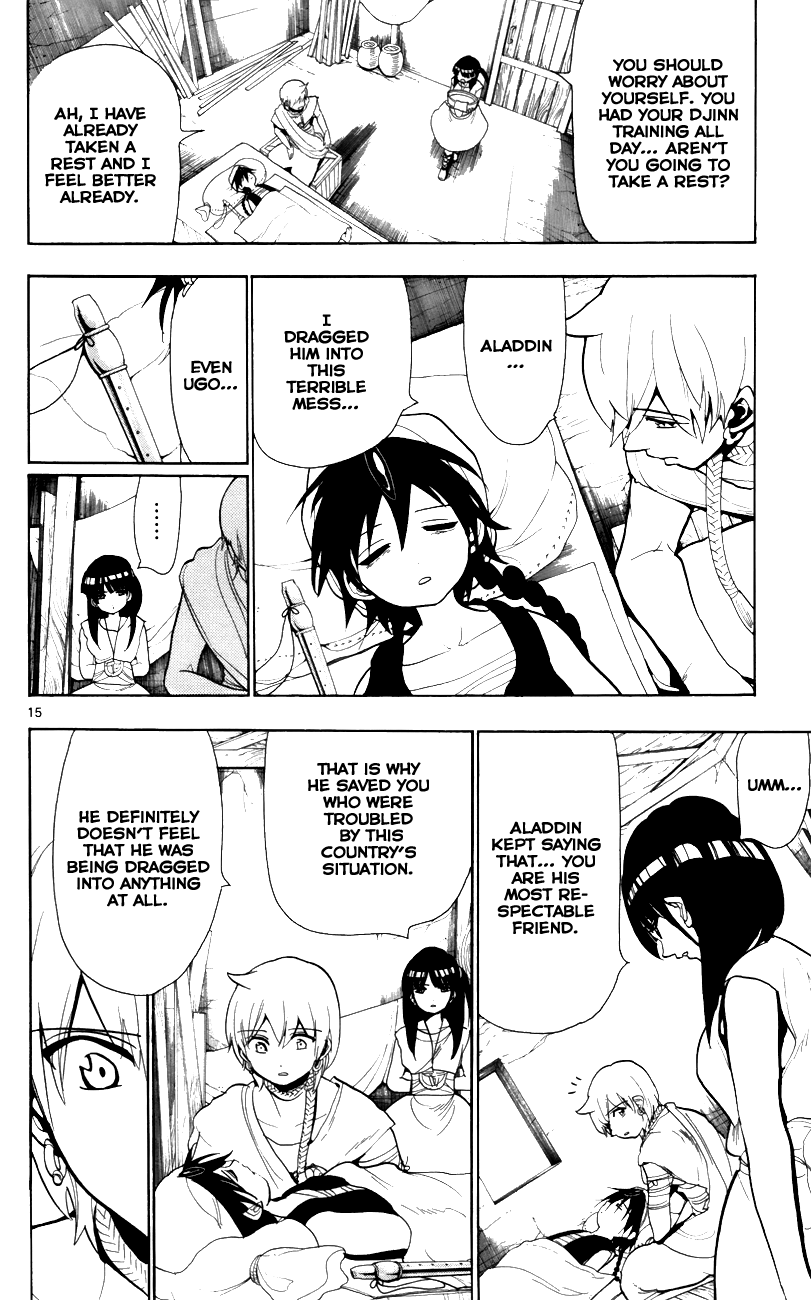 Magi - Labyrinth of Magic Chapter 56 page 17 - Chapter 56: The Djinn's Metal Vessel