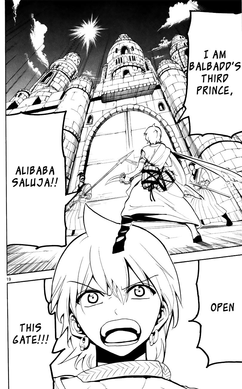 Magi - Labyrinth of Magic Chapter 56 page 21 - Chapter 56: The Djinn's Metal Vessel