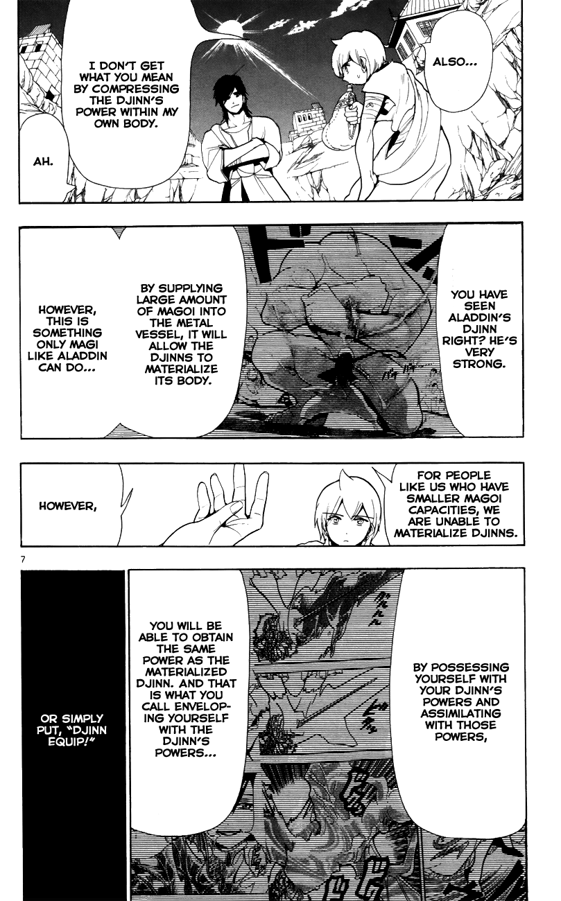 Magi - Labyrinth of Magic Chapter 56 page 9 - Chapter 56: The Djinn's Metal Vessel