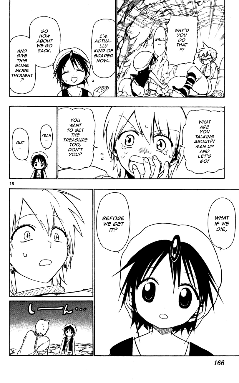 Magi - Labyrinth of Magic Chapter 6 page 15 - Chapter 6: The Dungeon's Center