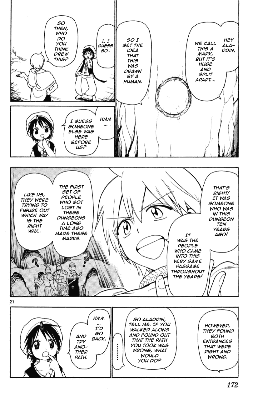 Magi - Labyrinth of Magic Chapter 6 page 21 - Chapter 6: The Dungeon's Center