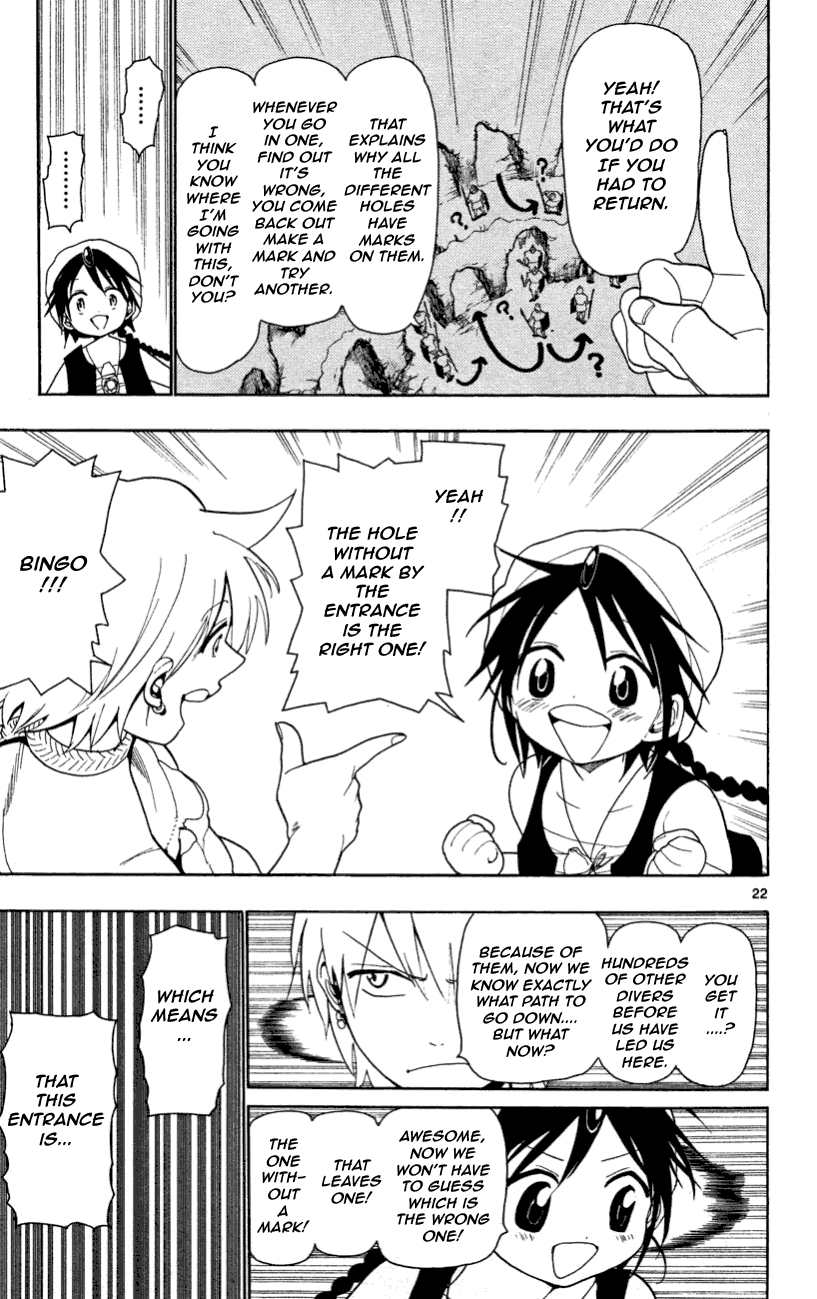 Magi - Labyrinth of Magic Chapter 6 page 22 - Chapter 6: The Dungeon's Center