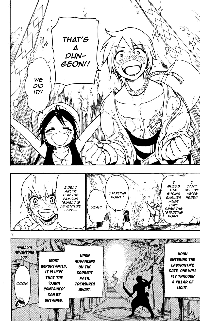 Magi - Labyrinth of Magic Chapter 6 page 9 - Chapter 6: The Dungeon's Center