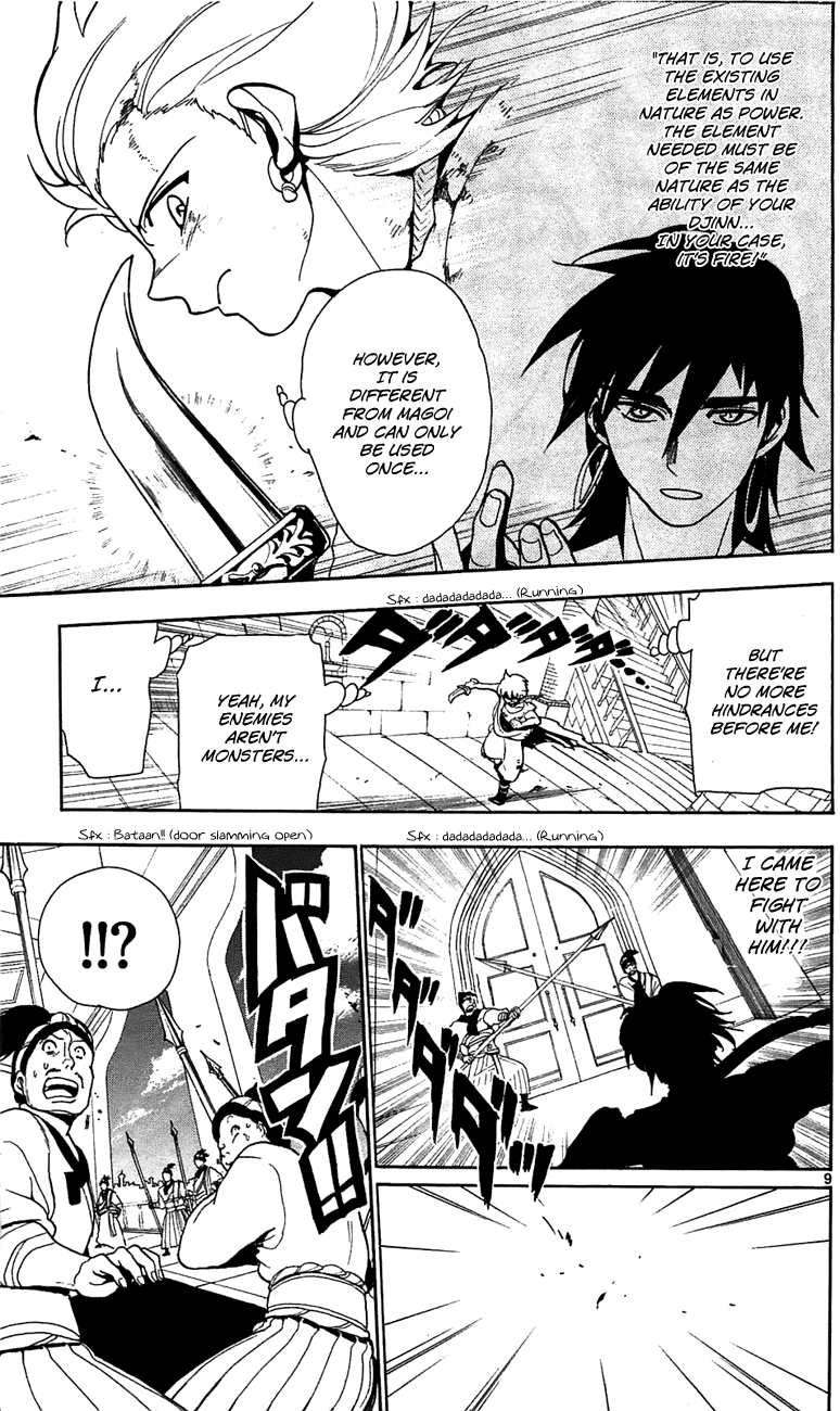 Magi - Labyrinth of Magic Chapter 60 page 10 - Chapter 60: Repeated Showdown