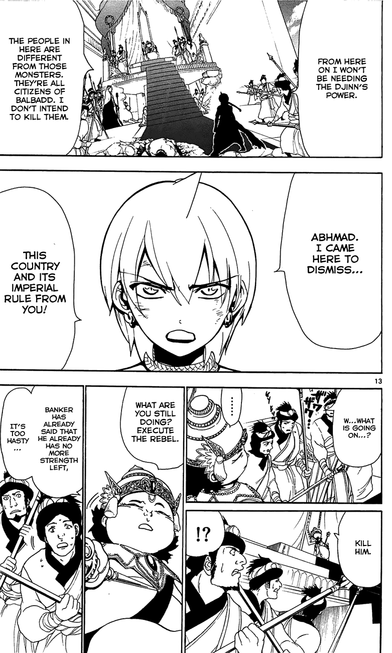 Magi - Labyrinth of Magic Chapter 60 page 13 - Chapter 60: Repeated Showdown