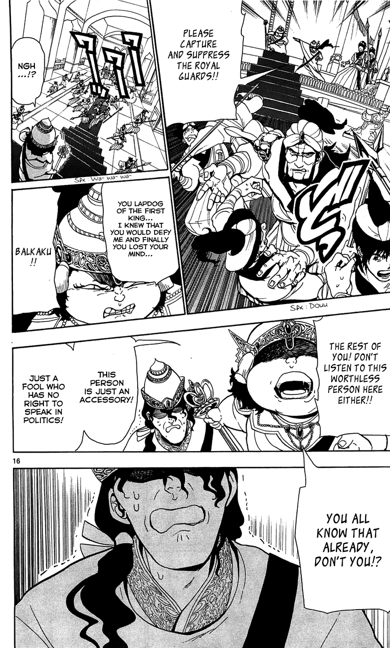 Magi - Labyrinth of Magic Chapter 60 page 16 - Chapter 60: Repeated Showdown