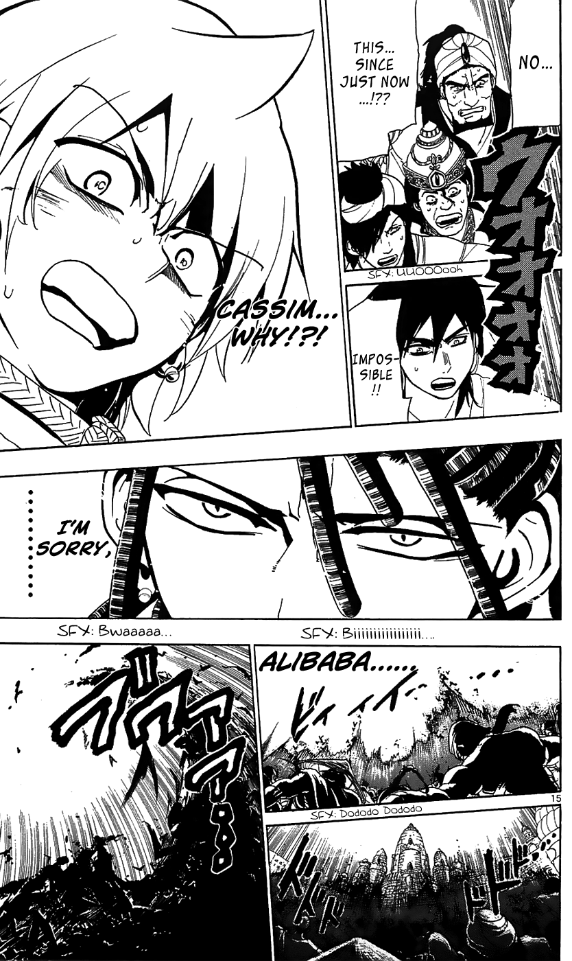Magi - Labyrinth of Magic Chapter 65 page 16 - Chapter 65: Cassim's Reply