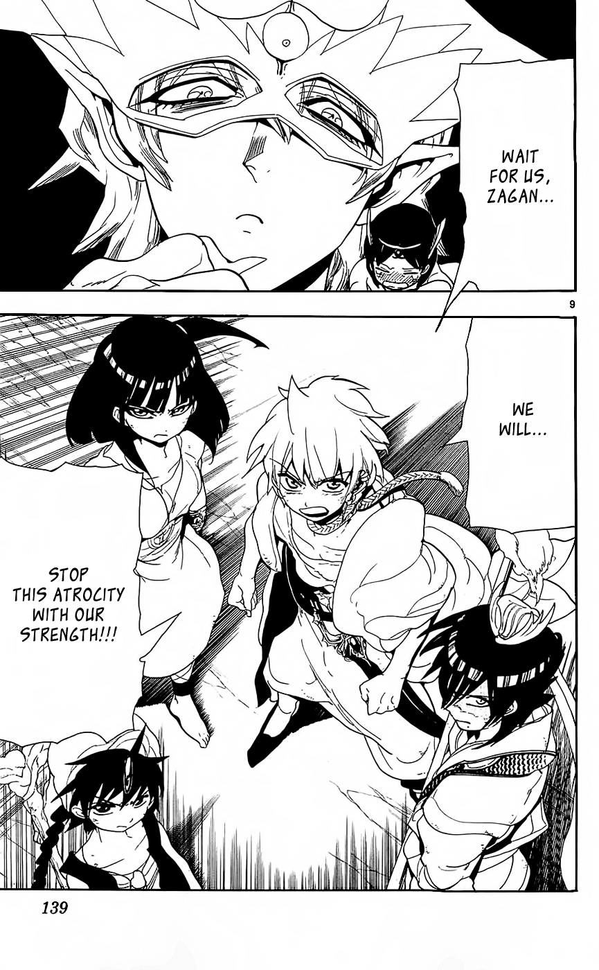 Magi - Labyrinth of Magic Chapter 96 page 11 - Chapter 96: Zagan's Magic