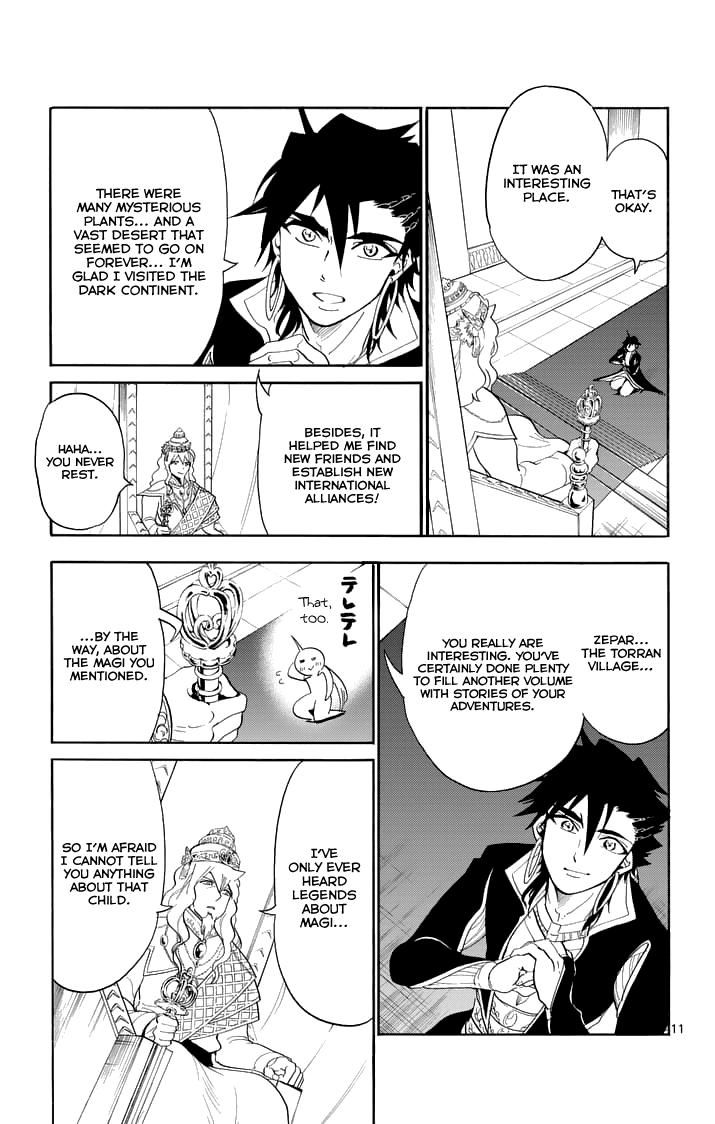 Magi - Sinbad no Bouken Chapter 119 page 13 - Chapter 119: A Turbulent Invitation