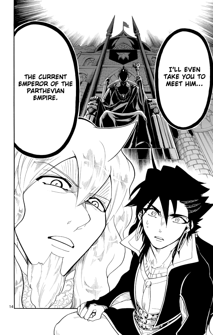 Magi - Sinbad no Bouken Chapter 119 page 16 - Chapter 119: A Turbulent Invitation