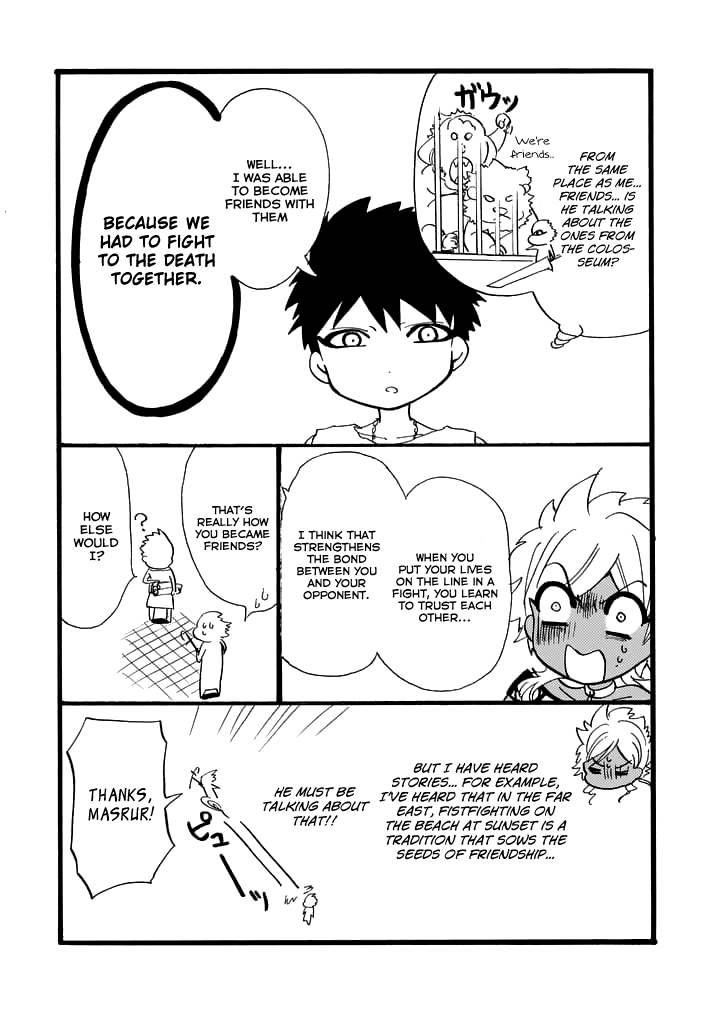 Magi - Sinbad no Bouken Chapter 120.1 page 4 - Chapter 120.1: Sharrkkan Can't Make Friends