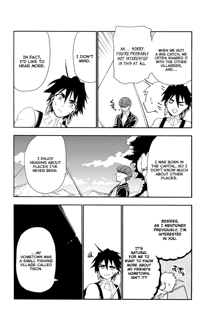 Magi - Sinbad no Bouken Chapter 125 page 8 - Chapter 125: Getting to Know Each Other